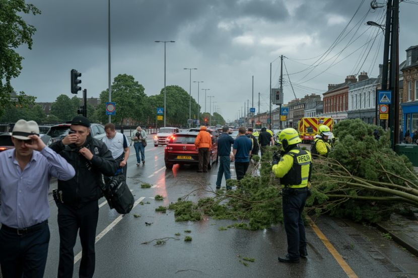 Storm Amy Tak Terbendung! Listrik Padam, Transportasi Lumpuh