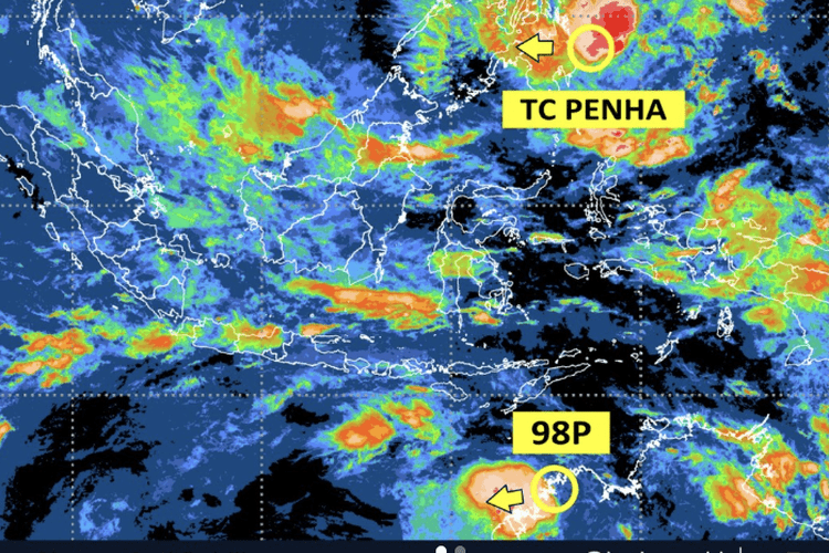 Peringatan Cuaca Buruk: Bibit Siklon 98P Intai Perairan RI